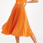 Kleid orange rot