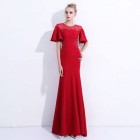Kleid lang rot rückenfrei